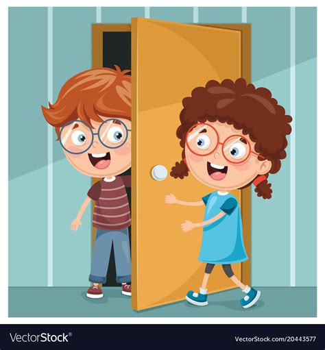 Open the door .